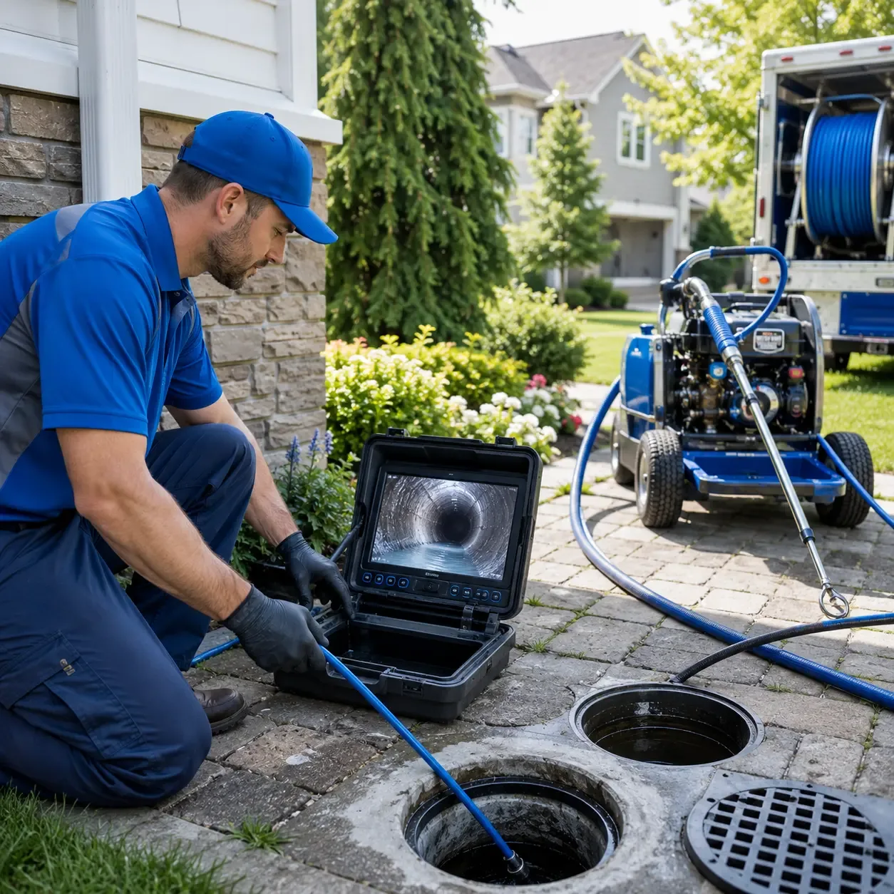 Outdoor drain cleaning professionals serving Geneva, IL