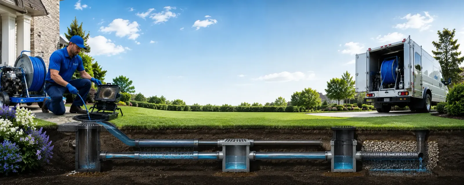 Outdoor drain cleaning information for Geneva, IL
